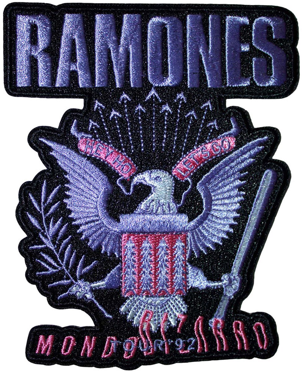 Ramones - Mondo Bizarro Patch - Zwart/Paars