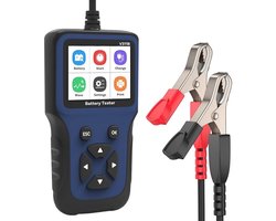 Digitale Accutester 12V met Kleurendisplay – Batterij Analyzer voor Auto en Vrachtwagen – Accu Gezondheid, Start- en Oplaadtest