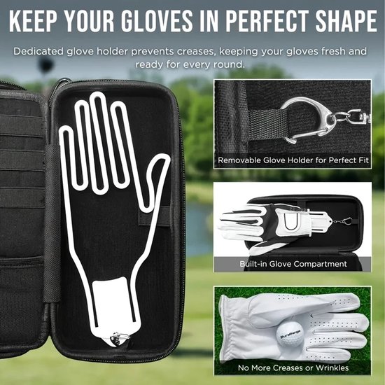 Golf Organizer Case - Complete Opbergtas voor Golf Accessoires, Handschoenen Houder & Tee Organizer - Golf Caddy Organizer voor Golfers van Merkloos — afbeelding 4