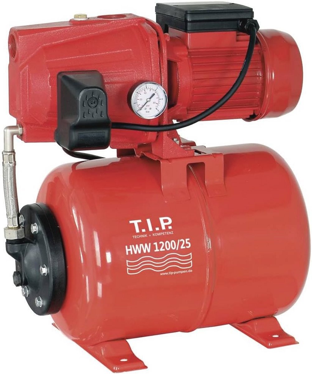 Hydrofoorpomp met Drukvat tot 5.000 l/u - 1.200 W Robuuste Zelfaanzuigende Pomp voor Tuin en Huishouden