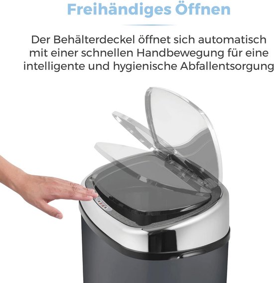 Automatische Sensorbak 60L RVS - Hygiënische Keuken Vuilnisbak Met Infrarood Sensor