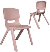 Chaise Haute Plastique Rose Pastel
