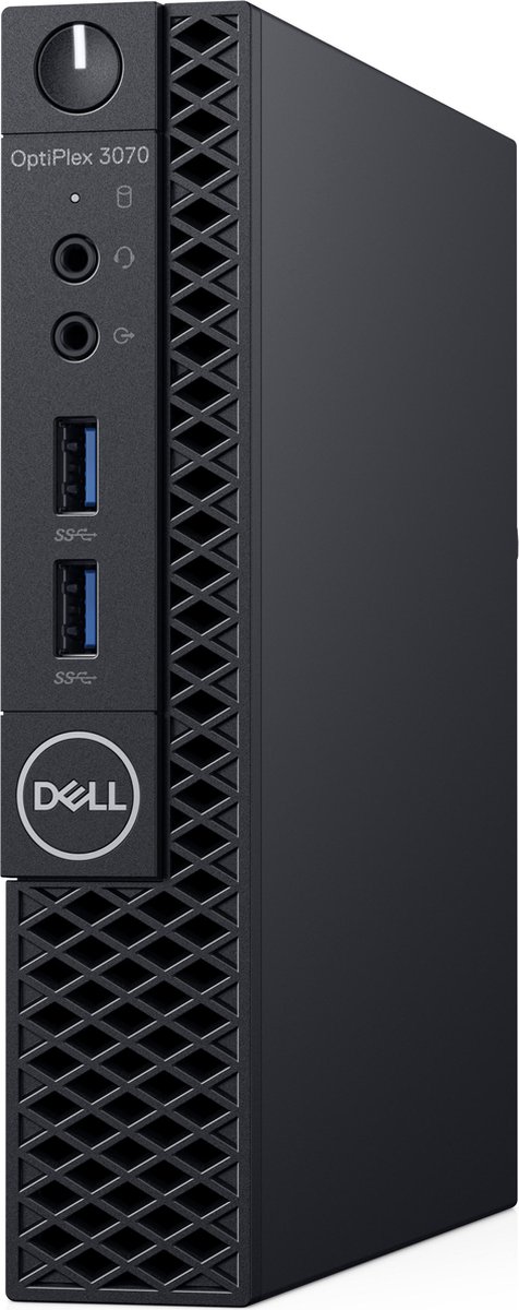 DELL OptiPlex 3070 Intel® 9ste generatie Core™ i3 i3-9100T 4 GB DDR4-SDRAM 128 GB SSD Zwart MFF Mini PC