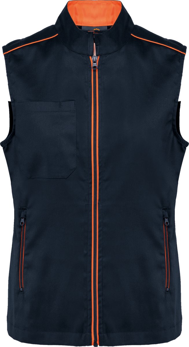WK. Designed To Work Damesgilet Day To Day WK6149 - Navy / Fluorescent Orange - XS
