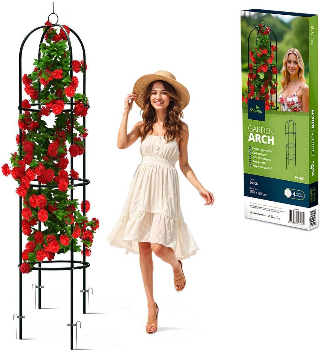 Tuinpergola zuil 200 cm Plonos PL-992