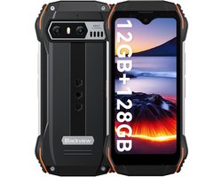 Blackview N6000SE - Mini Robuuste Smartphone - 128GB - Octa Core - 4.3 inch HD+ - 4G Dual SIM - Android 13 - IP68 Waterdicht - Outdoor Mobiele Telefoon - NFC GPS - Oranje