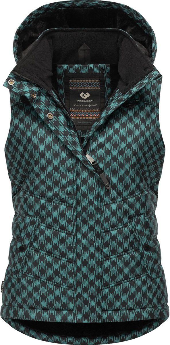 Ragwear Dames gewatteerd vest Hesty Print