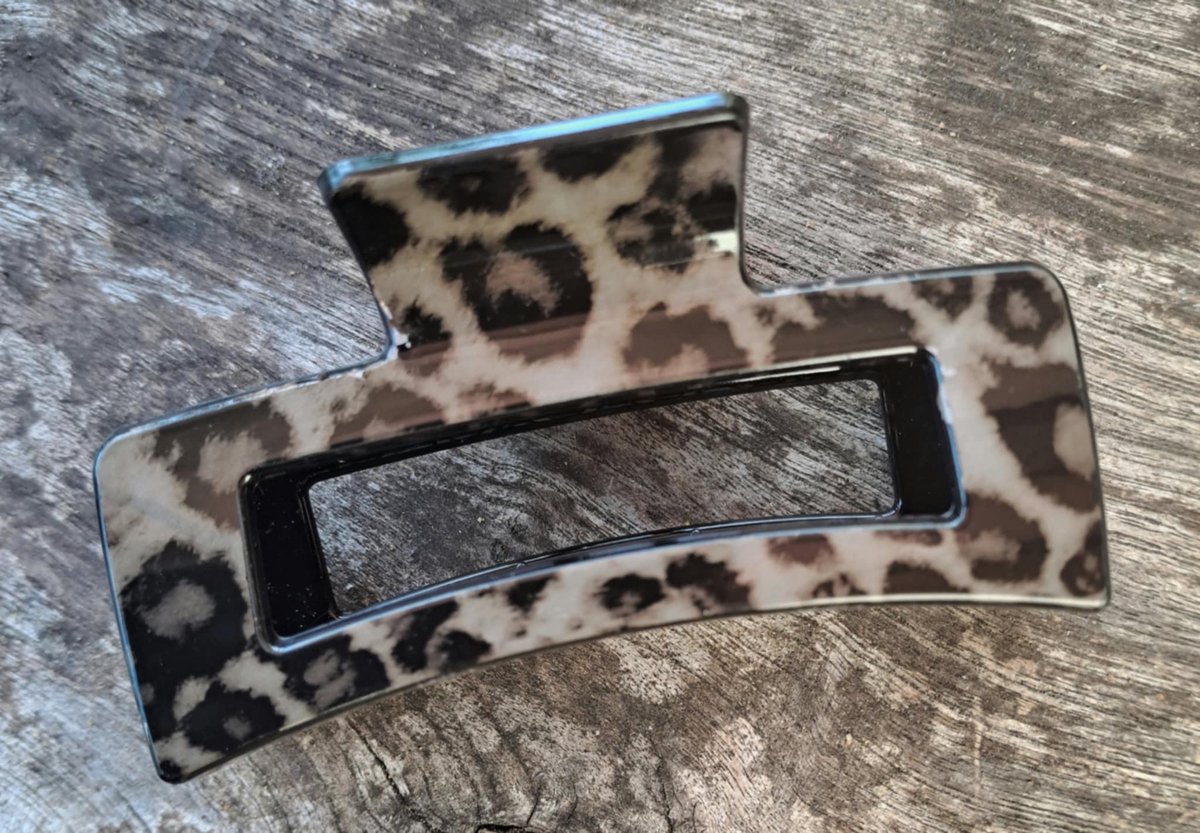 Haarklem groen animal print - Haaraccessoire - Haarklem