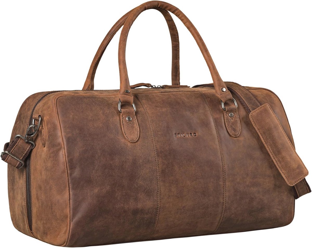 Luxe Leren Reistas voor Dames en Heren - Grote Weekender en Sporttas