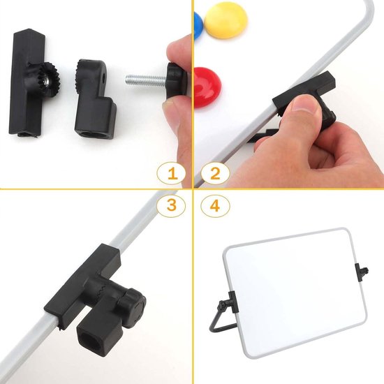 8 Stuks A4-whiteboards 29,7×21 Cm – Dubbelzijdig Hout, Incl. 18 Stiften & 8 Wissers – Voor Thuis, Kantoor En School