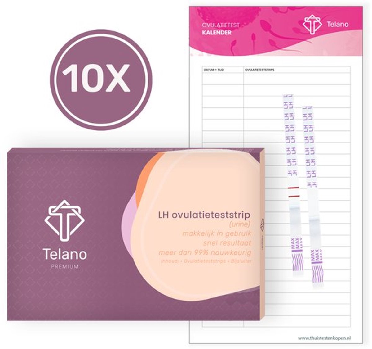 Ferti-Lily Conceptie Cup Starterspakket - 2x Zwangerschapstest Vroeg - 10x Ovulatietest Strips - Telano – foto 8