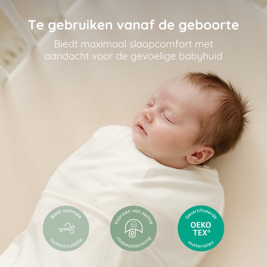 Puckababy Original Piep Inbakerslaapzak (0-3M) - Pure van Puckababy — afbeelding 4