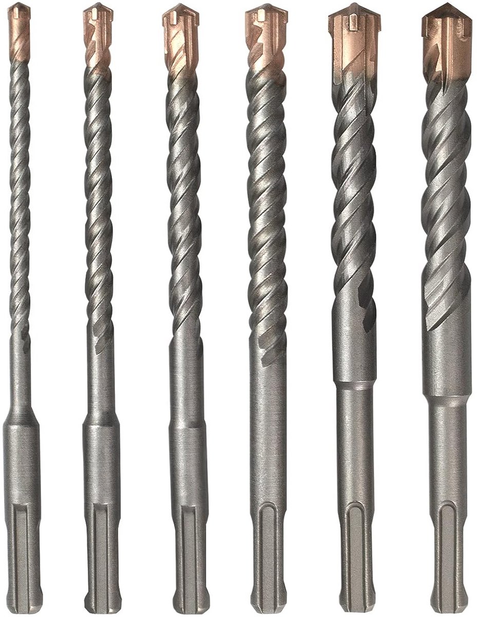 Professionele SDS Plus Hamerboor voor Steen en Beton - 6 PCS SET