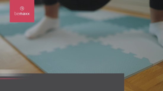 bemaxx Beschermende Vloermatten Zachte Foam Tegels in Elkaar Grijpende Schuimmatten - 18 Stuks EVA Schuim Puzzelmatten - Vloermat Bescherming, Puzzel Sportmatten Set Vloerbeschermingsmatten Beschermmat Sport - Antraciet