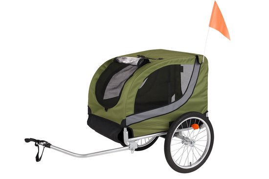 Flamingo Fietskar Tybalt – Groen, 76 × 57 × 65,5 cm | Geschikt voor Fiets & E-bike