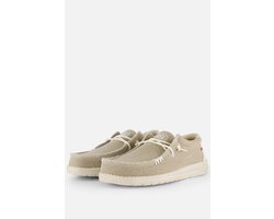 Hey Dude Wally Braided Instappers beige Canvas - Maat 41
