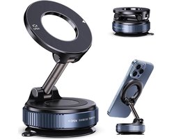 DISEV® - Magnetische Telefoonhouder Auto - GSM Houder - Mobiele Telefoonhouder - Vacuüm Magnetische Telefoonhouder – 360 graden Te - Off-Road en drempel Proof - Dashboard - Magneet Telefoonhouder - Autohouder - Auto Accessoires - Auto telefoonhouder