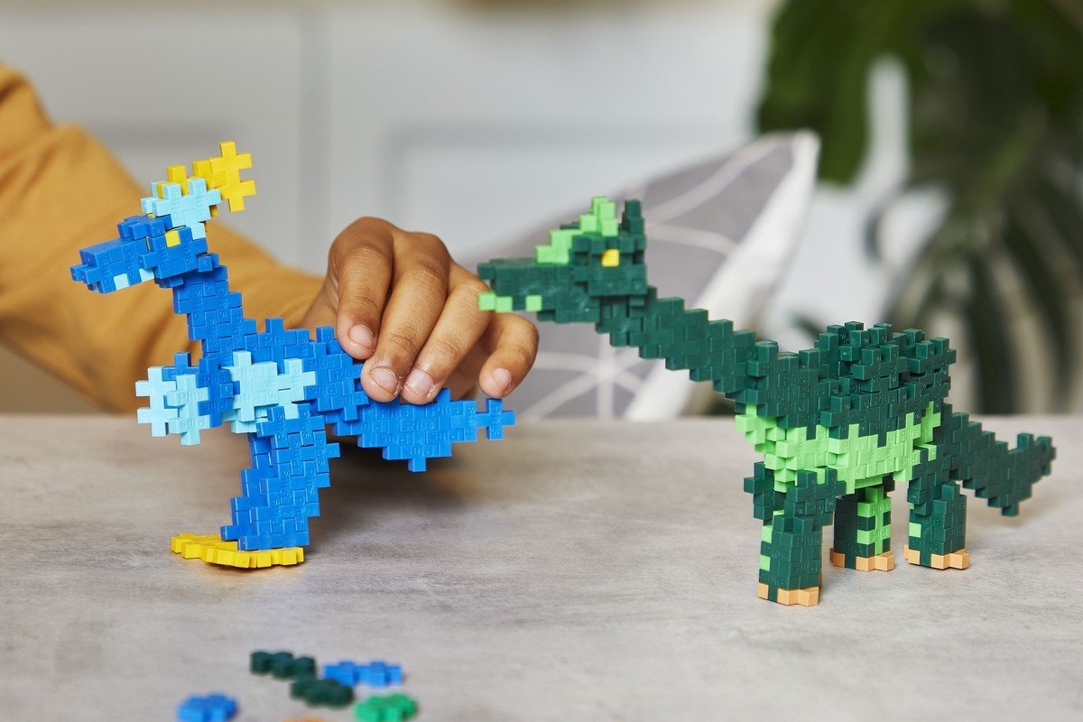 Plus-Plus Learn to Build dino`s 600 delige bouwset - 3918 - Bouwspeelgoed - Constructiespeelgoed - Set met bouwstenen - Vanaf 5 jaar — afbeelding 9