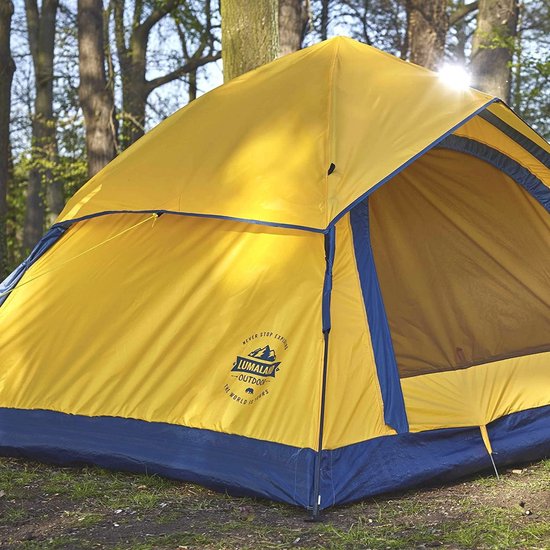 Lichtgewicht Pop Up Tent voor 2-3 Personen | Waterdicht Koepeltent voor Kamperen en Festivals | Snel Op te Zet & Weerbestendig | Comfortabele Bescherming tegen Zon en Wind — afbeelding 2