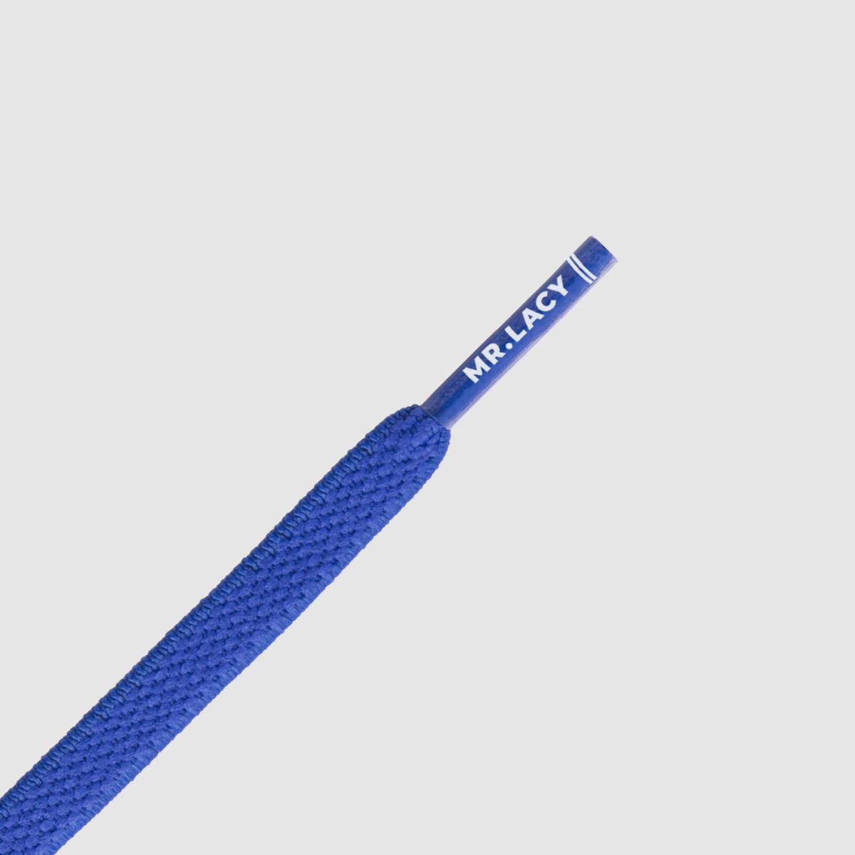 Mr. Lacy - Schoenveter - Flexies - Plat - Blauw - Elastische veters - Lengte 110 cm