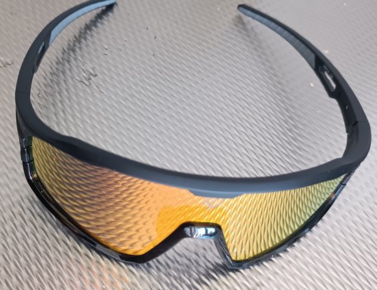 Fietsbril Fotochromische Sport padel zonnebril meekleurende glazen Rood — afbeelding 5