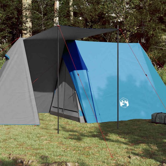 vidaXL - Tent - 3-persoons - waterdicht - blauw van Vidaxl — afbeelding 3