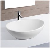 Lavabo Boss & Wessing Opbouw Céramique Ovale 40,5x33x14,5 cm Wit