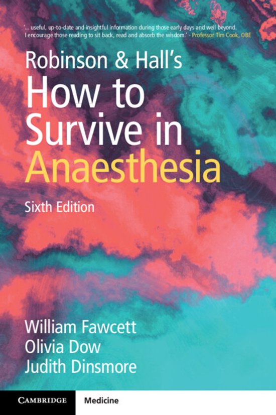 Robinson and Hall's How to Survive in Anaesthesia - cover