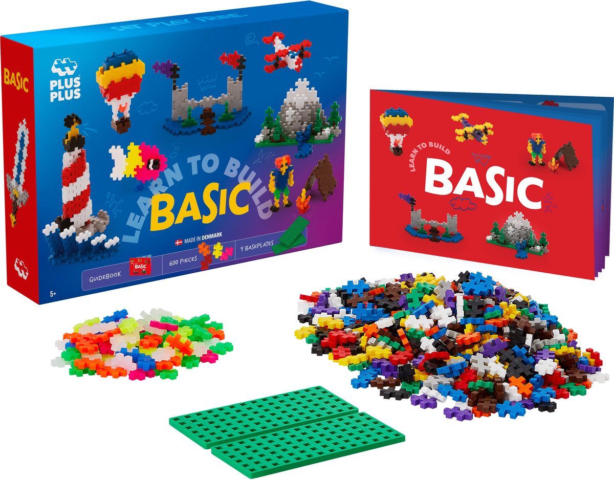 Plus-Plus Learn to Build 600 delige bouwset - 5008 - Bouwspeelgoed - Constructiespeelgoed - Set met bouwstenen - Vanaf 5 jaar — afbeelding 8