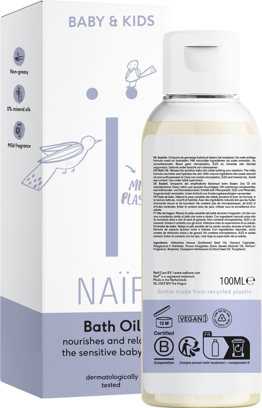 Naïf - Milde Badolie - Baby's & Kinderen - 100ml van Naïf — afbeelding 2