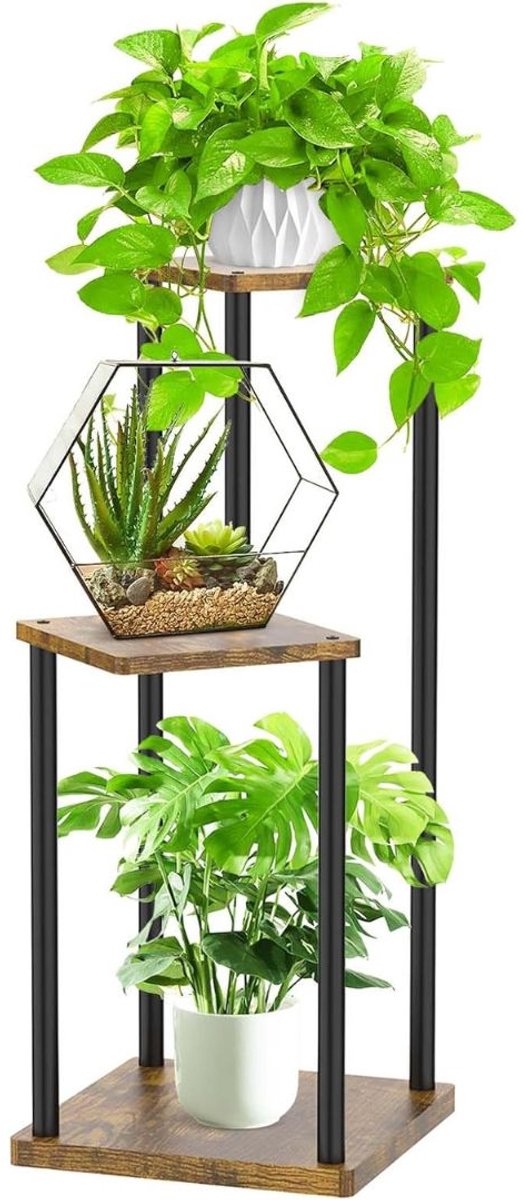 Plantentafel - Plantenrek Buiten - Plantensteun - Plantenstandaard - Bruin