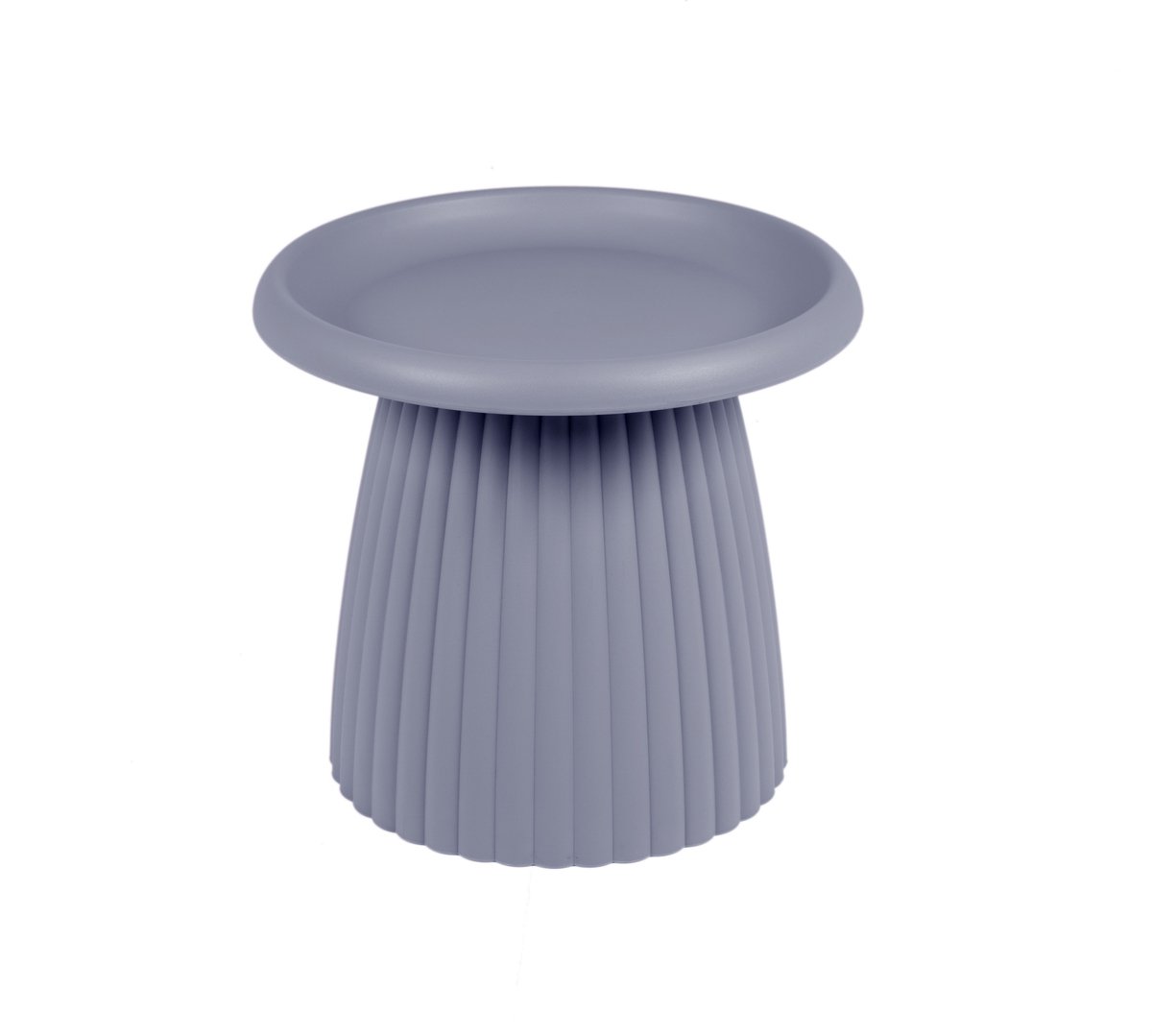 MaximaVida kunststof bijzettafel Mila rond 50 cm muisgrijs
