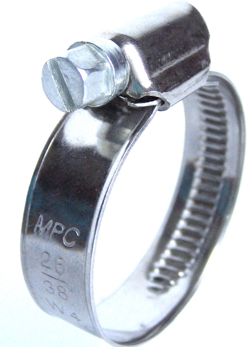 Marine Power Clamps, RVS slangklem, 44-56 mm, prijs / verkoop per 10 st.