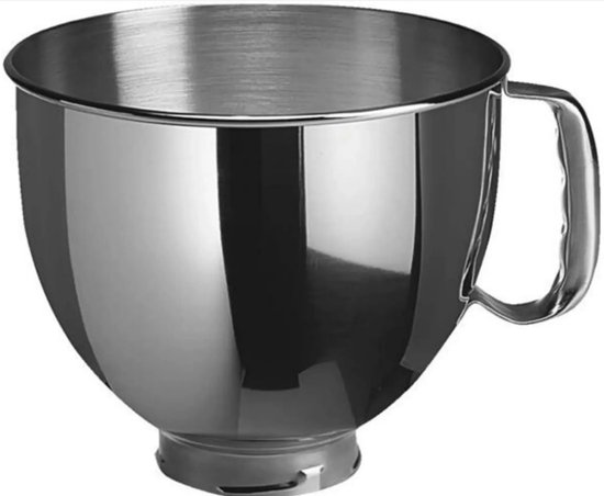 Voor Kitchenaid Mengkom 5k5thsbp Metalen kom Gepolijst roestvrij staal