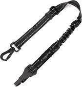 ElegaPet Ceinture de Sécurité de Voiture Réfléchissante pour Chien - Ceinture de Sécurité pour Chien 3 en 1 Zwart - Ceinture de Voiture pour Chiens en Acier Inoxydable et Nylon