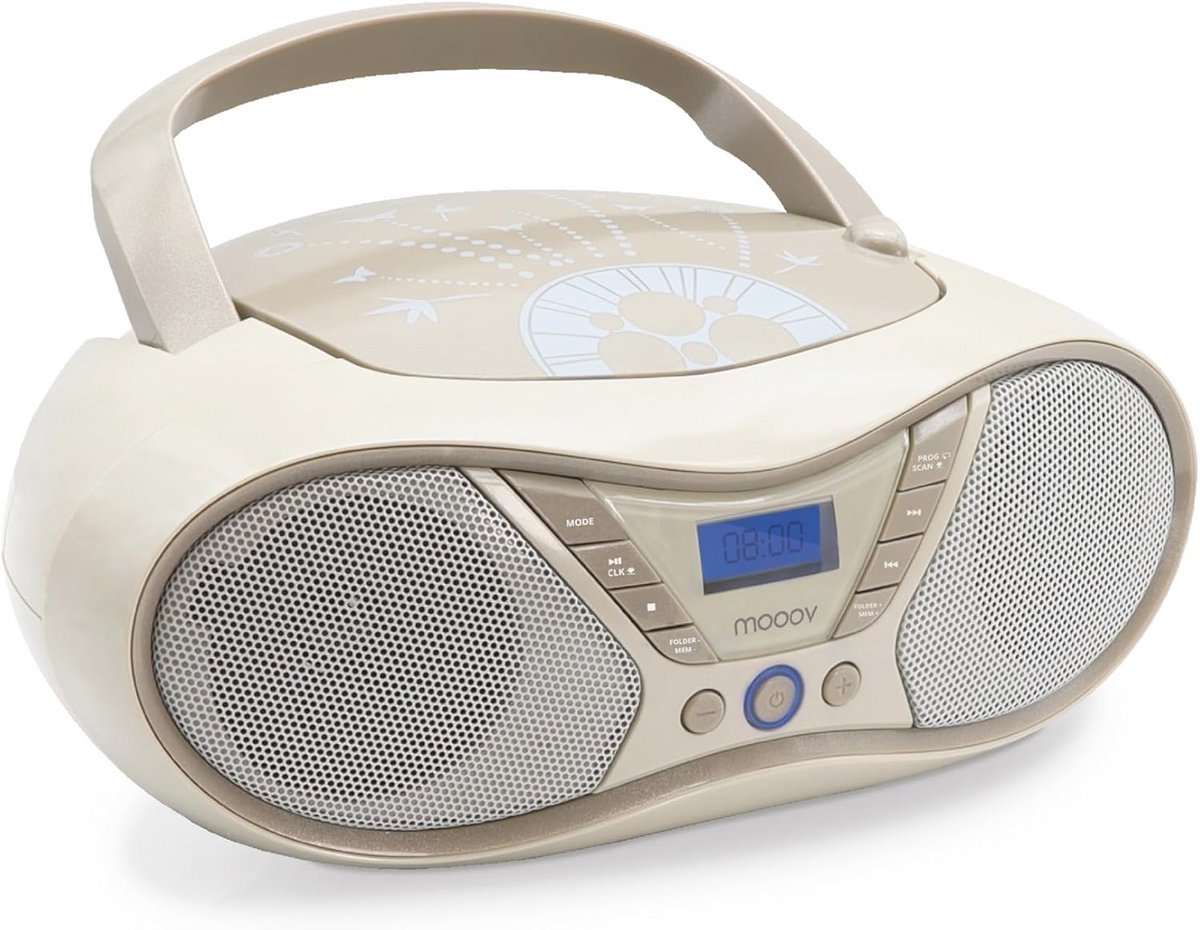 Draagbare CD-speler met FM-radio, USB-poort en stereo geluid – ideaal voor elk moment