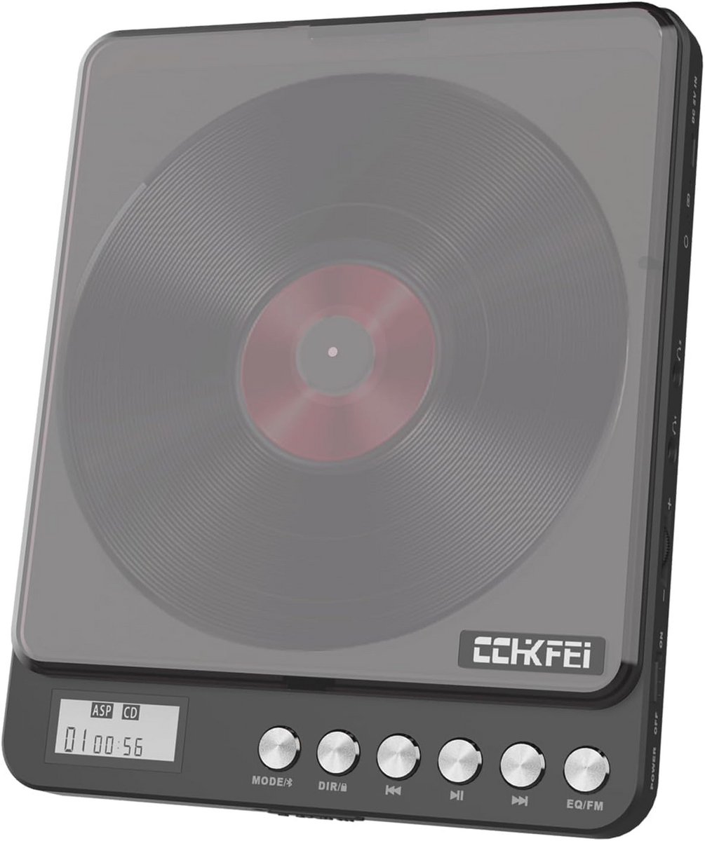 Draagbare CD-speler met lange batterijduur en Bluetooth-ondersteuning