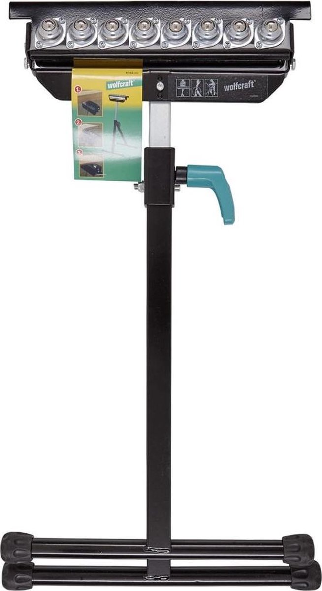 wolfcraft - Opvouwbare Zaagbok - Schraag - Onderstel afkortzaag - 50 kg 63-100 cm - Universele Rolbok - 6102300 - 10 JAAR GARANTIE van Wolf. — afbeelding 5