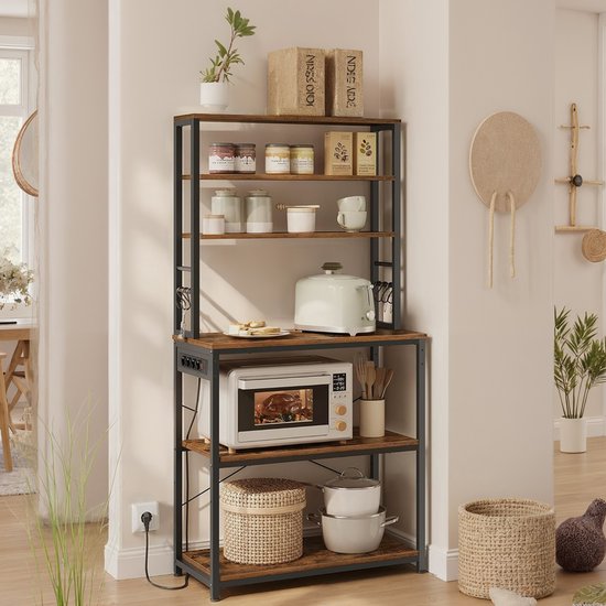 Keukenplank met Stopcontacten - Opbergrek - Organizer - Efficiënt ruimtegebruik - 40cm