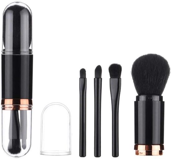 Intrekbare Make-up Borstel - 4 in 1