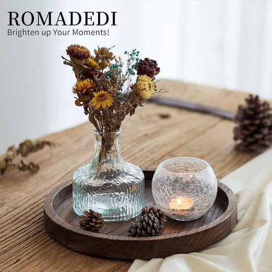 Houten schaal decoratieve houten dienblad decoratieve schaal: groot di
