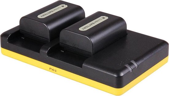 Chargeur Duo de marque propre pour 2 batteries de caméra Sony NP-FV30, NP-FV50,...  | bol.com