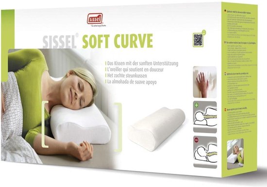 verpleegster sectie rijstwijn Sissel - SISSEL® Soft Curve M Hoofdkussen M + fluwelen overtrek ecru |  bol.com