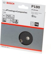 Bosch Schuurschijf coating and composites diameter 125mm K180 blister van 5 schijven