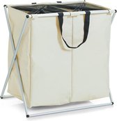 Zeller - Laundry Bag, double, polyester/alu, beige