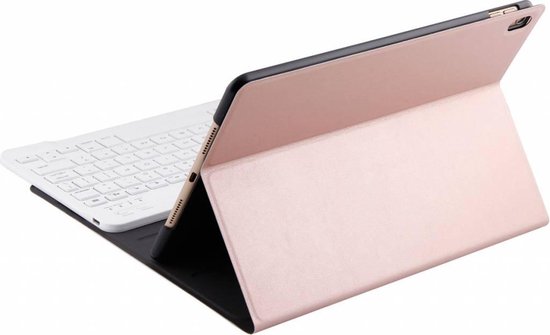 Rose Goud Magnetically Detachable / Wireless Bluetooth Keyboard hoes met toetsenbord voor Apple iPad (2018) / Air 1 / 2 / iPad Pro 9.7 inch / iPad 2017 - Merkloos