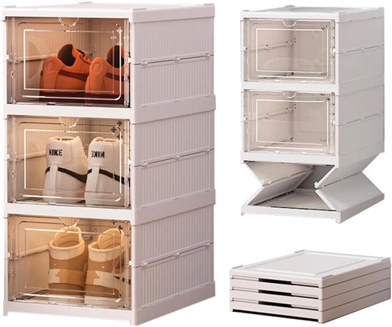 Patinao Stapelbare Schoenenorganizer - Ruimtebesparende Schoenenrek voor Kast, Schoenenopslag (1 Stuk