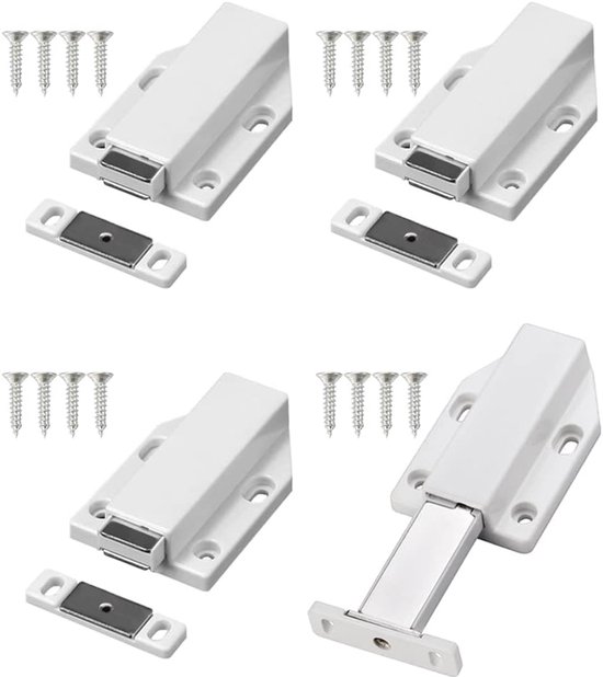 Jiayi Push to Open magnetische drukdeuropener, 6 stuks, heavy