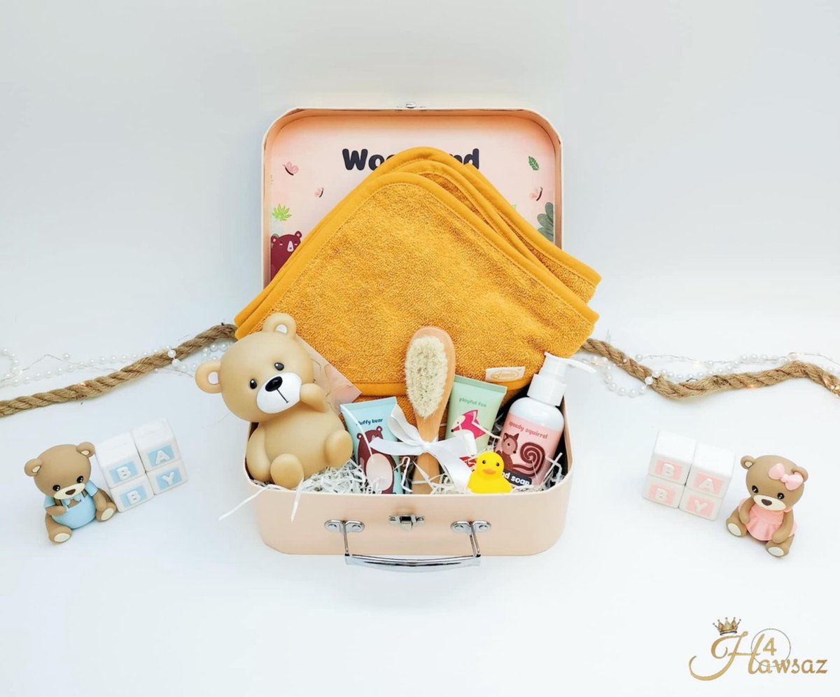 Goedkoopste Genderneutraal baby cadeau 8 stuks - Hawsaz.nl cadeau- Kraamcadeau voor jongens en meisje - Babyverzorging - Babypakket - Babygeschenksets - Geboortecadeau - babyshower - Babyset - Baby borstel - Babykado