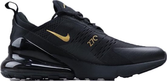 Nike Air Max 270 heren sneaker zwart-goud maat 43 | bol.com